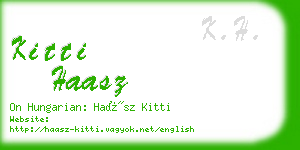 kitti haasz business card